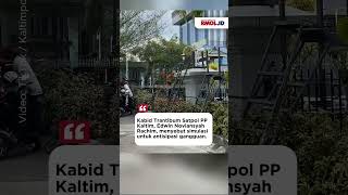 JELANG AKSI 21 APRIL, KANTOR GUBERNUR KALTIM DIPASANGI KAWAT