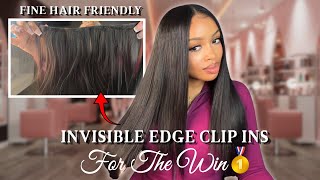 🚨FINE HAIR GIRLS…You Need These Invisible Edge Clip Ins | Perfect Blend | ISEE HAIR🤍