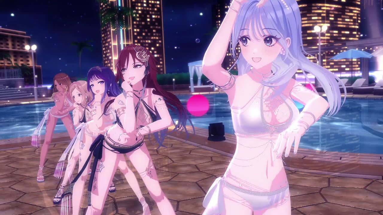 【シャニソンMV】Summer Night Paradise【シャイニーカラーズ ダンビュライトフルーエント（緋田美琴水着衣装)】