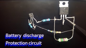 How to make Battery discharge protection circuit using TIP42.