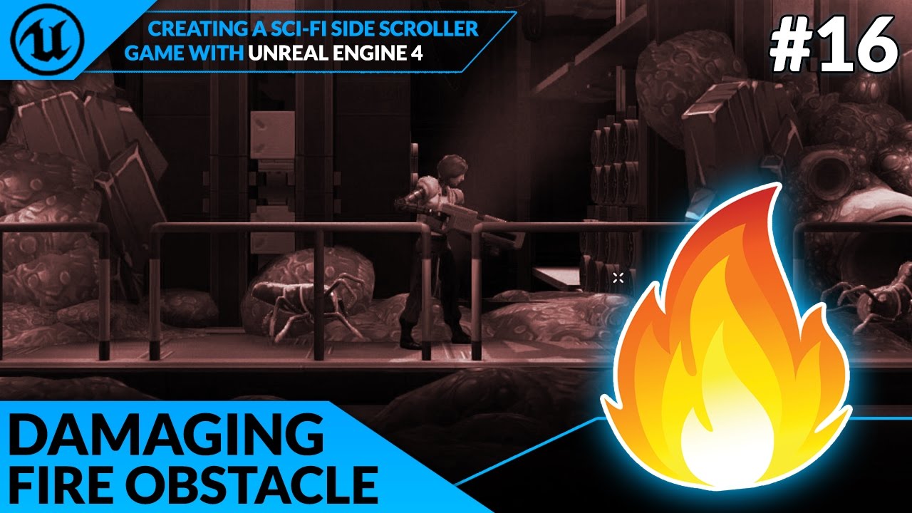 unreal engine vs unity Damaging Player With Fire - #16 Creating A SideScroller With Unreal Engine 4
