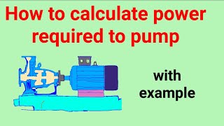 pump power calculation