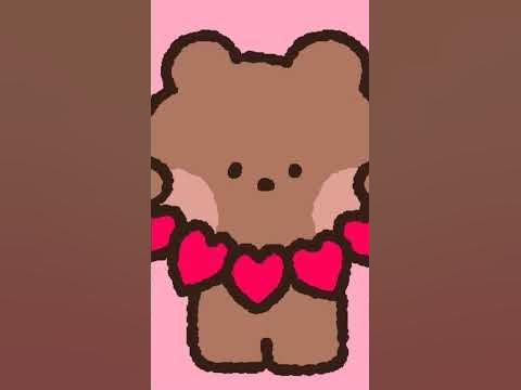 мишка показывает сердечки - YouTube