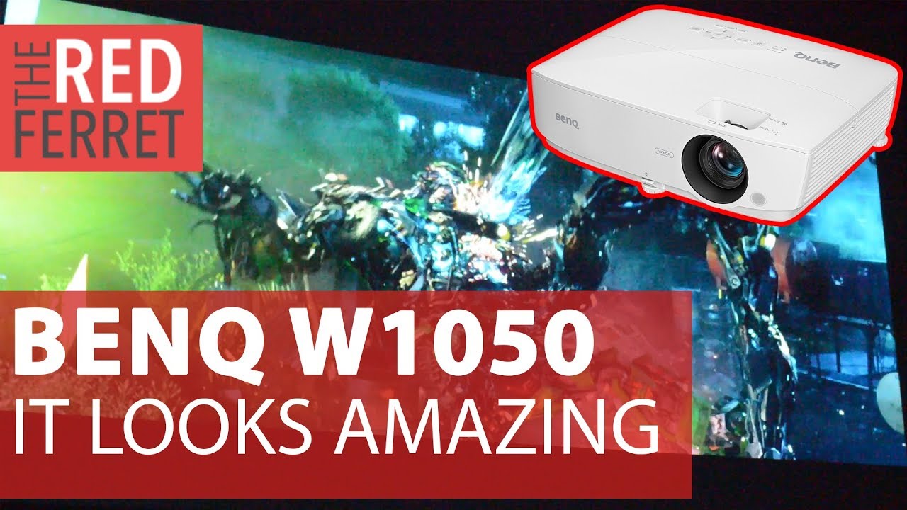 NEW BenQ W1050 - How Good Does it Look on a DIY Projector Screen