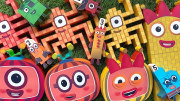 Looking for Numberblocks NEW 300 315 Puzzle Tetris Space ASMR  | Numberblocks Satisfying Video