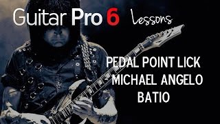 Pedal Point Guitar Lick by Michael Angelo Batio - Guitar Pro Lesson -  YouTube