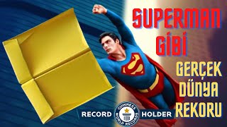 Gerçek Dünya Rekoru Kıran Kağıt Uçak Süperman Gibi 10 Yıldan Fazla Zaman Kırılamayan Rekor
