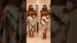 From mood board to fashion vision 🤎.#fashion