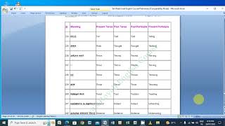 Basic -5th Week -Verb Table 234_259 -13th Part