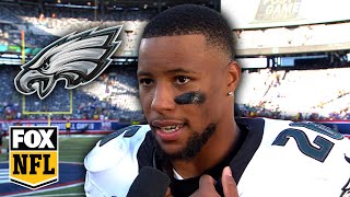 Saquon Barkley on dominant performance against former team – 'We got the dub' | NFL on FOX