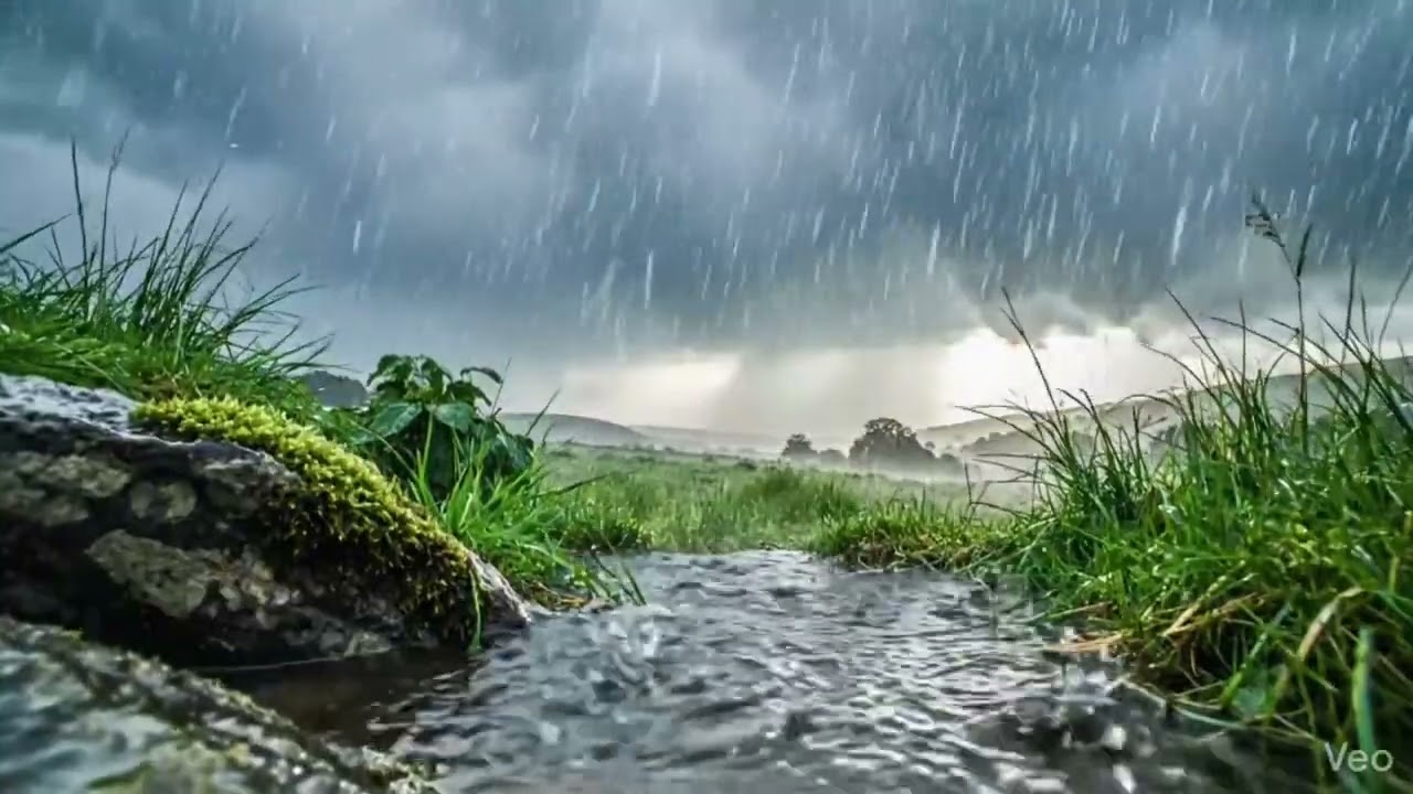 10 hours of gentle thunderstorm