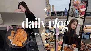 Du học sinh Anh Quốc | Một ngày cuối tuần | đi học ở thư viện, đi siêu thị | Ly Nguyen