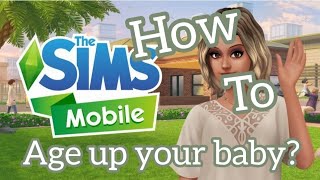 How to age up your baby? | Sims Mobile screenshot 2