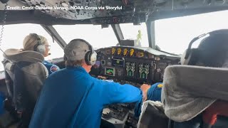 New video shows hurricane hunters being tossed by turbulence while entering eye of Hurricane Melissa