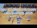 How to achieve 4 in 8 out with wondom adau1701 apm2