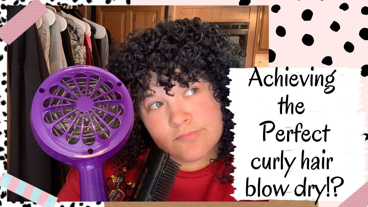 Testing Out The Denman Brush While Diffusing My Permed Hair Youtube