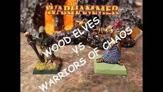 Warhammer Fantasy Battle Report 8th edition: Warriors of Chaos vs Wood Elves 2000 points