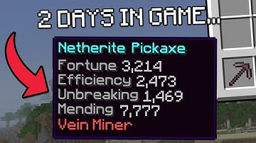 Minecraft, But You Enchant Every Second...