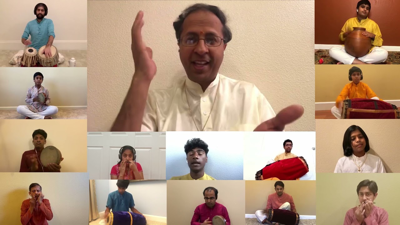 Vaadhya Vidhyaalayam 15 ensemble Konnakol in Chatusram - Kandam - Tisram