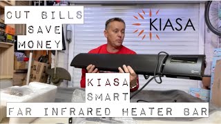 Kiasa Smart Far Infrared Heater Bar, Is This The Most Efficient Way To Heat A House? Install & Test
