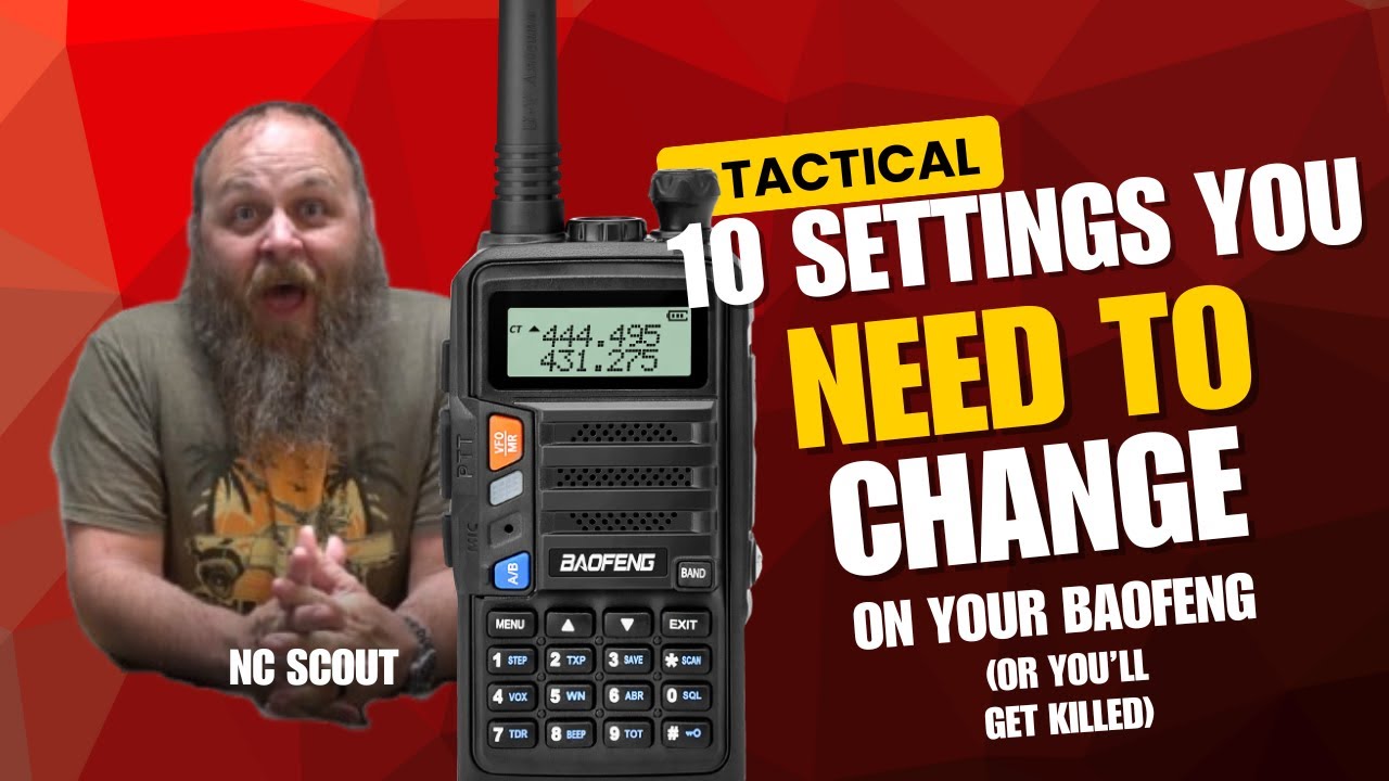 10 FIELD settings for the BAOFENG