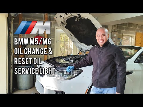 BMW M6/M5 오일 교환 및 리셋 오일 서비스 라이트 방법