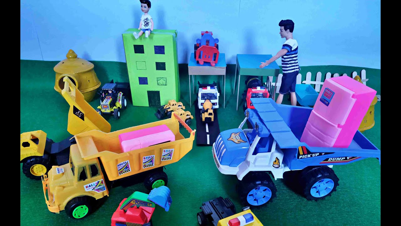 Kiki Toys for fun Toy Tractor Toy Helicopter Toy JCB Toy Train YouTube