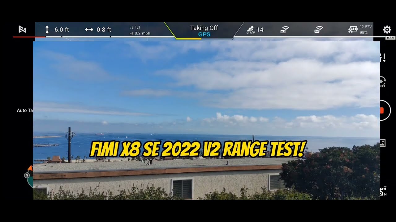 fimi x8 se 2022 v2 range test at the beach