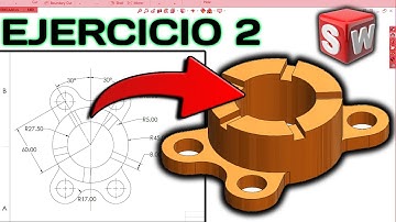 MATRIZ CIRCULAR Y SIMETRIA | TUTORIAL BASICO SOLIDWORKS | EJERCICIO 2 PRINCIPIANTES #exercise