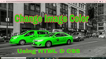 How to change image color in HTML using CSS