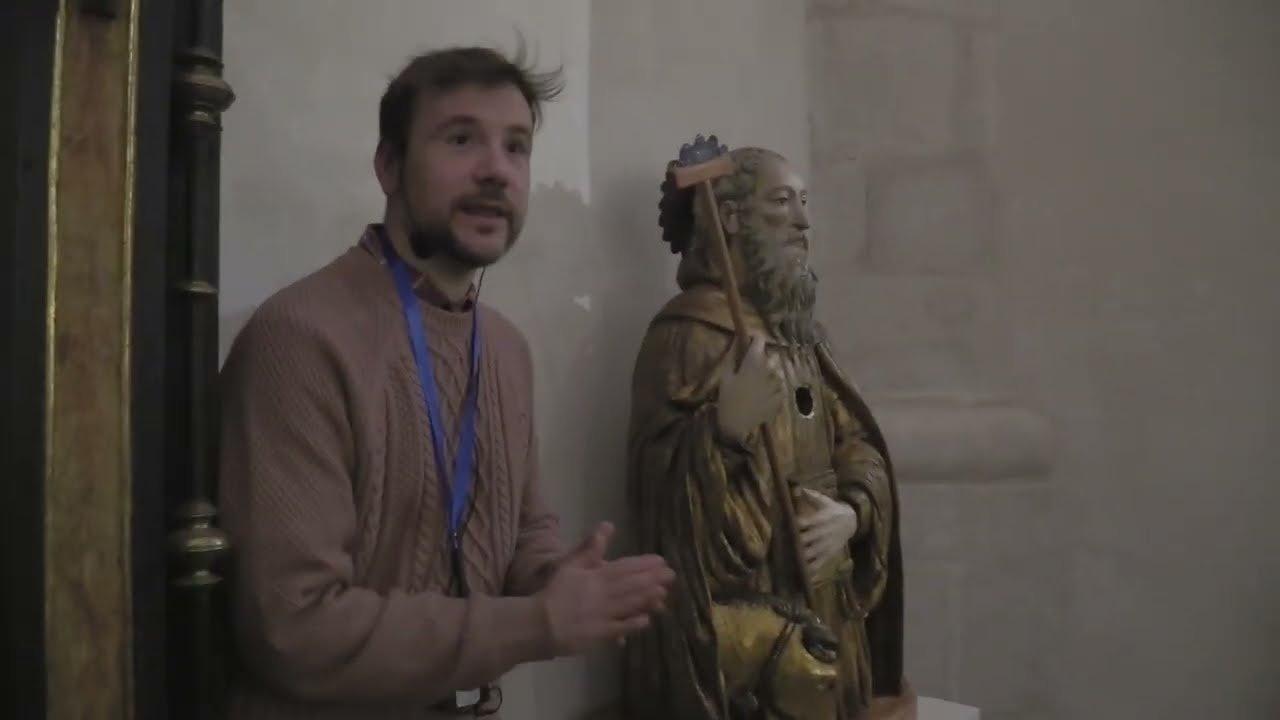 Talla de san Anton siglo XVII Romanista, ubicaciones trascoro