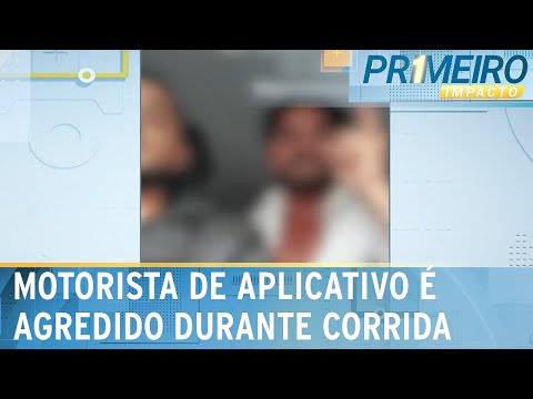 Motorista de aplicativo se nega a levar quatro passageiros e é agredido | Primeiro Impacto(28/11/23)