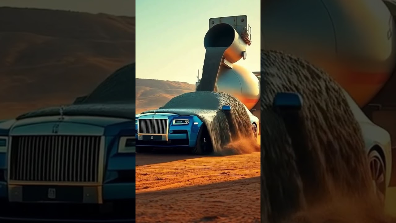 "Cement vs $500,000 Car" 