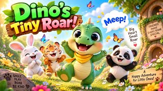 🦖 Dino's Tiny Roar! | Funny Dinosaur Song for Kids | Nursery Rhymes & Kids Songs