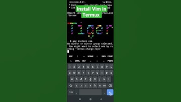 How to install VIM in Termux #termux
