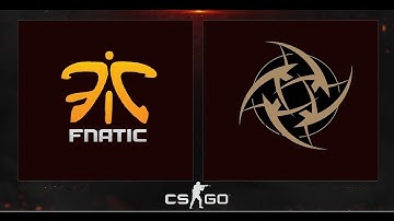 Fnatic vs Nip - ECS - Overpass VOD
