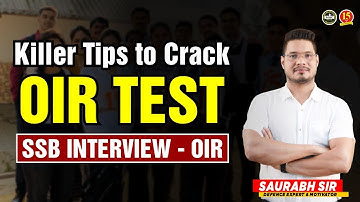 Tips for OIR TEST in SSB Interview | OIR Test Preparation Tips for SSB | OIR TEST SSB – MKC