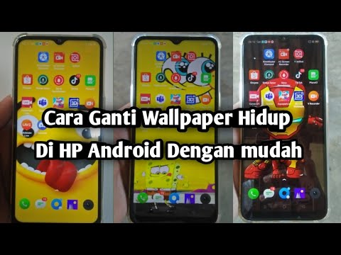 Cara ganti Wallpaper  Hidup  Di HP Android  YouTube