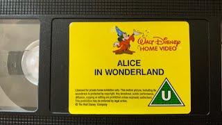Closing to Alice In Wonderland (1994 release)
