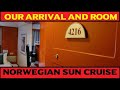 Norwegian Sun Cruise, our arrival and view of room 1/18/2020 NCL