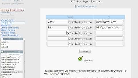 Email forwarding with Domains.com