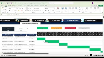 Multiple Project Management Excel Template | Professional Excel Planner for Multi-Project Management