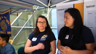video at UC Berkeley - interviewing students on Cal Day on their Molecular and Cell Biology major