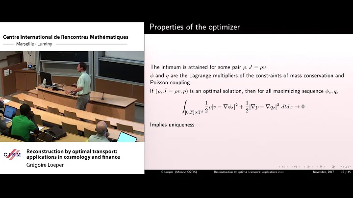 Grgoire Loeper: Reconstruction by optimal transpor...