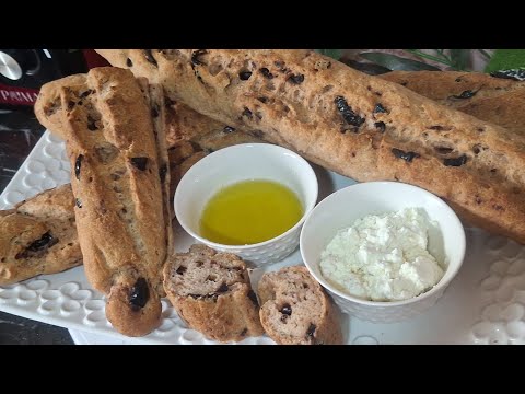 خبز الزيتون الخالي من الجلوتين خفيف اسفنجي بدون بيض بدون لاكتوز بدون دقيق مصنع