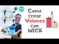 💖 COMO HACER VELAS CREATIVAS con WICK de We R MEMORY KEEPERS | MUY FACIL | PASO A PASO.