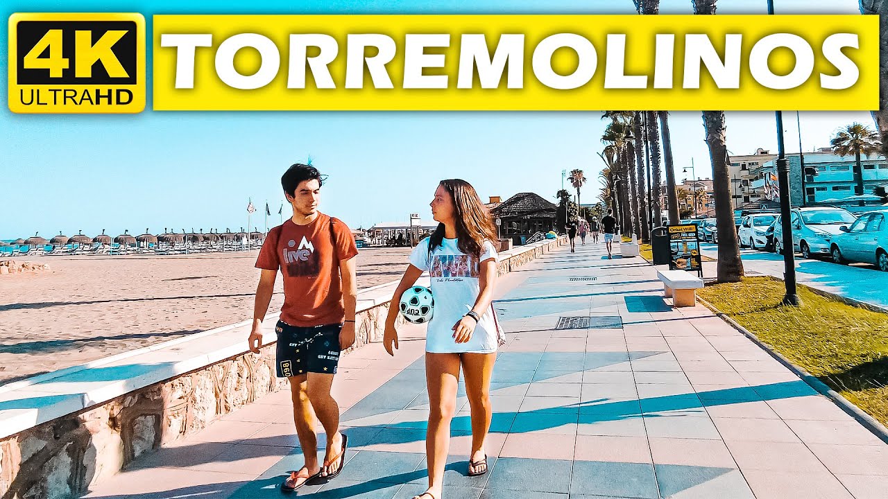 Променад и пляж Торремолиноса | Летняя Испания Малага Коста дель Соль