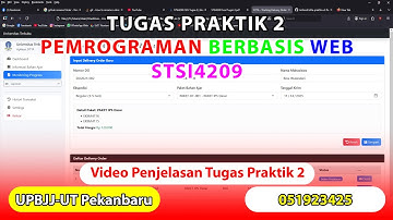 Tugas Praktik 2 UT - Pemrograman Berbasis Web (STSI4209)