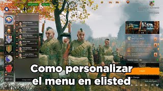 Como personalizar el menú en enlisted