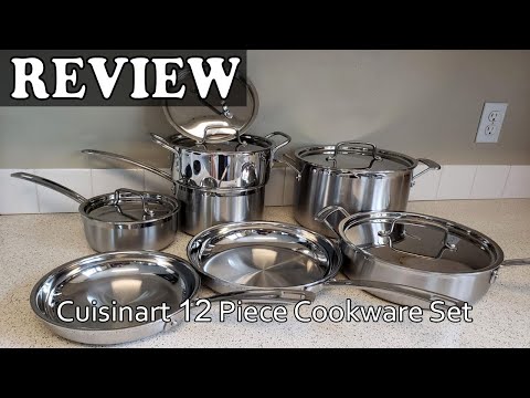 Cuisinart MultiClad Pro Triple Ply Stainless Cookware 12 Piece Set